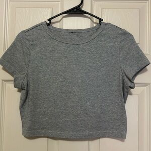 Gray Women's Crop Top